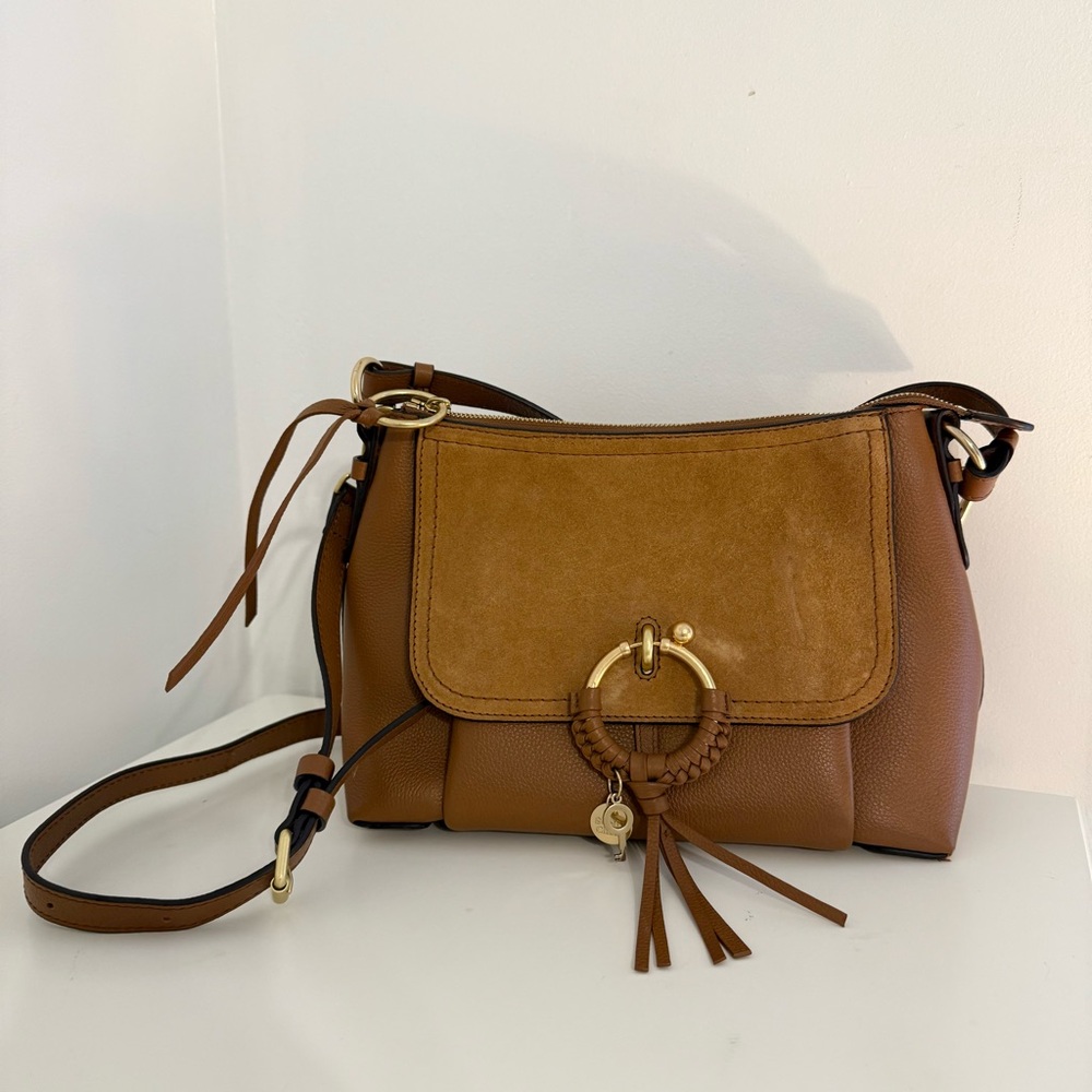 See by Chloe Joan Leather Hobo Bag, CARMELLO -NO Dust Bag-sold out